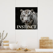 Weiße Tiger Luxusmode Poster (Küche)