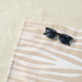 Weiße Tiger-Monogramm-Strandtuch Strandtuch (Beispiel)