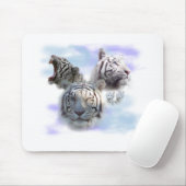 Weiße Tiger Mousepad (Mit Mouse)