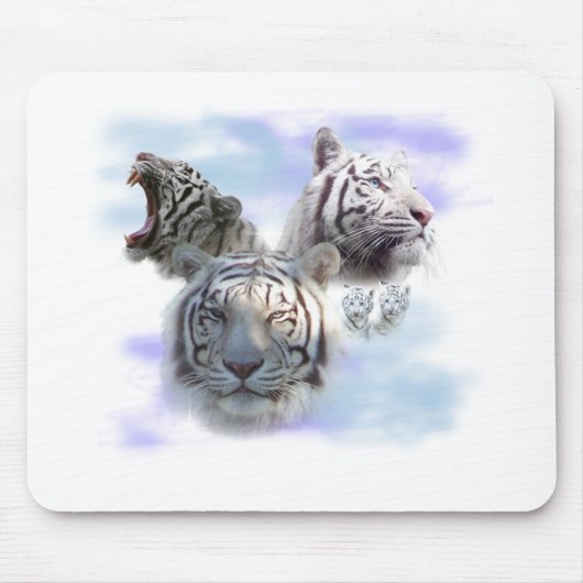 Weiße Tiger Mousepad (Vorne)