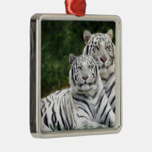 Weiße Tiger Ornament Aus Metall (Rechts)