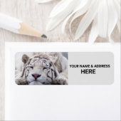 WEISSE TIGER RÜCKSENDEADRESSEN-AUFKLEBER (Insitu)