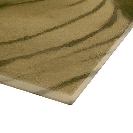 Weiße Tiger-Ruhen im Wald-Schatten Schneidebrett (Ecke)