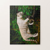 Weiße Tiger Singapur. Puzzle (Vertikal)