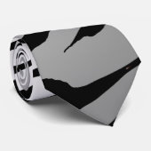 Weiße Tiger-Streifen-Krawatte Krawatte (Gerollt)