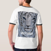 WEISSE TIGER T - SHIRT VON PAULA REILLY. (Schwarz voll)
