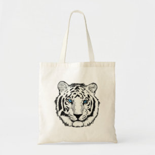 Weiße Tiger-Tasche Tragetasche