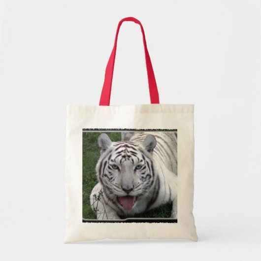 Weiße Tiger-Tasche Tragetasche (Vorne)