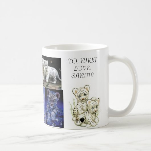 weiße Tiger Tasse (Rechts)