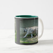 Weiße Tiger Zweifarbige Tasse (VorderseiteRechts)