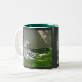 Weiße Tiger Zweifarbige Tasse (Vorderseite Links)