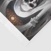 Weiße Todesgotich Nonne - Lady of Skulls Seidenpapier (Ausschnitt)