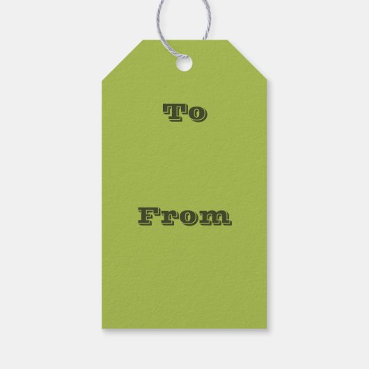 Weiße Traube Grüne Frühlingssaison solide Farbe Geschenkanhänger (Rückseite)