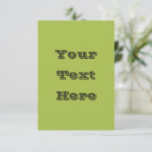 Weiße Traube Grüne Frühlingssaison solide Farbe Karte (Stehend Vorderseite)