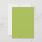 Weiße Traube Grüne Frühlingssaison solide Farbe Karte (Rückseite)