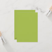 Weiße Traube Grüne Frühlingssaison solide Farbe Karte (Vorderseite/Rückseite Beispiel)