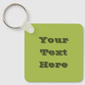 Weiße Traube Grüne Frühlingssaison solide Farbe Schlüsselanhänger (Vorderseite)