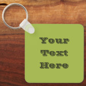 Weiße Traube Grüne Frühlingssaison solide Farbe Schlüsselanhänger (Vorderseite)