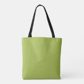 Weiße Traube Grüne Frühlingssaison solide Farbe Tasche (Rückseite)