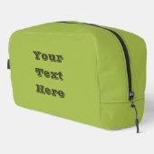 Weiße Traube Grüne Frühlingssaison solide Farbe Waschbeutel (Rechte Ecke)