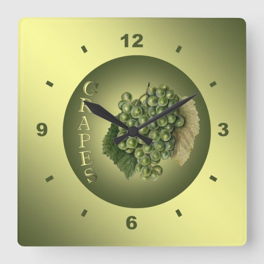 Weiße Trauben ~ Botanische Uhr ~ Küche ~ (Vorderseite)