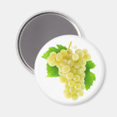 Weiße Trauben Magnet (Vorderseite/Rückseite)