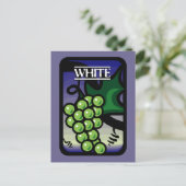 Weiße Trauben Postkarte (Stehend Vorderseite)