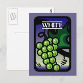 Weiße Trauben Postkarte (Vorne/Hinten)