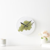 Weiße Trauben Runde Wanduhr (Zuhause)