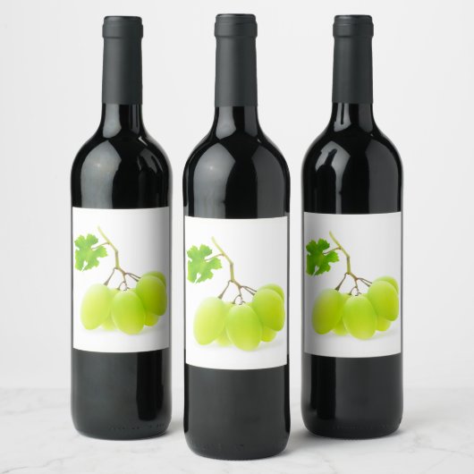 Weiße Trauben Weinetikett (Flaschen)