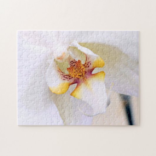 Weiße Traum-Orchidee Puzzle (Horizontal)