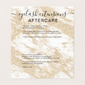 weiße trendy Augenmarmorierungfürsorge des Visitenkarten (Innenseite Aufgefaltet)