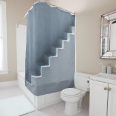 Weiße Treppe Duschvorhang (Beispiel)