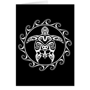 Weiße Tribal-Schildkröte