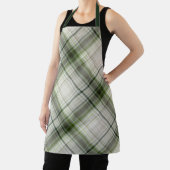 Weiße Trillien Kariert grün und weiß Schürze (InSitu)