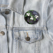 weiße Trillium-Blumen Button (Beispiel)