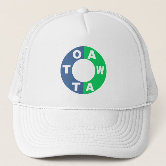 weiße Trucker-Kappe DESIGN OTTAWA Truckerkappe (Vorderseite)