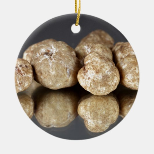 Weiße Trüffeln Knolle oligospermum Keramikornament (Vorne)