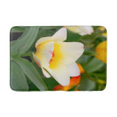 Weiße Tulip Badematte (Vorderseite)