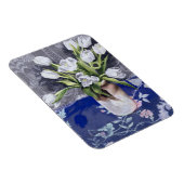 Weiße Tulips 1994 Magnet (Rechte Seite)