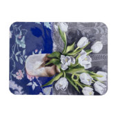 Weiße Tulips 1994 Magnet (Horizontal)