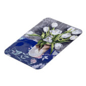 Weiße Tulips 1994 Magnet (Linke Seite)