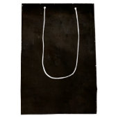 Weiße Tulips Geburtstag mit Raindrops Mittlere Geschenktüte (Rückseite)