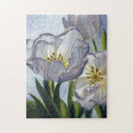 "Weiße Tulips" Puzzle