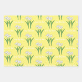 Weiße Tulissen Geschenkpapier Set (Vorderseite 2)