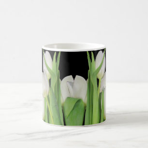 Weiße Tulissen Kaffeetasse