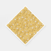 Weiße Tulissen Serviette (Ecke)