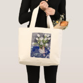 Weiße Tulpen 1994 Jumbo Stoffbeutel (Vorderseite (Produkt))
