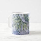 Weiße Tulpen Kaffeetasse (Vorderseite Links)