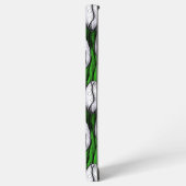 Weiße Tulpen mit grünen Blätter Samsung Galaxy Hülle (Linke Seite)